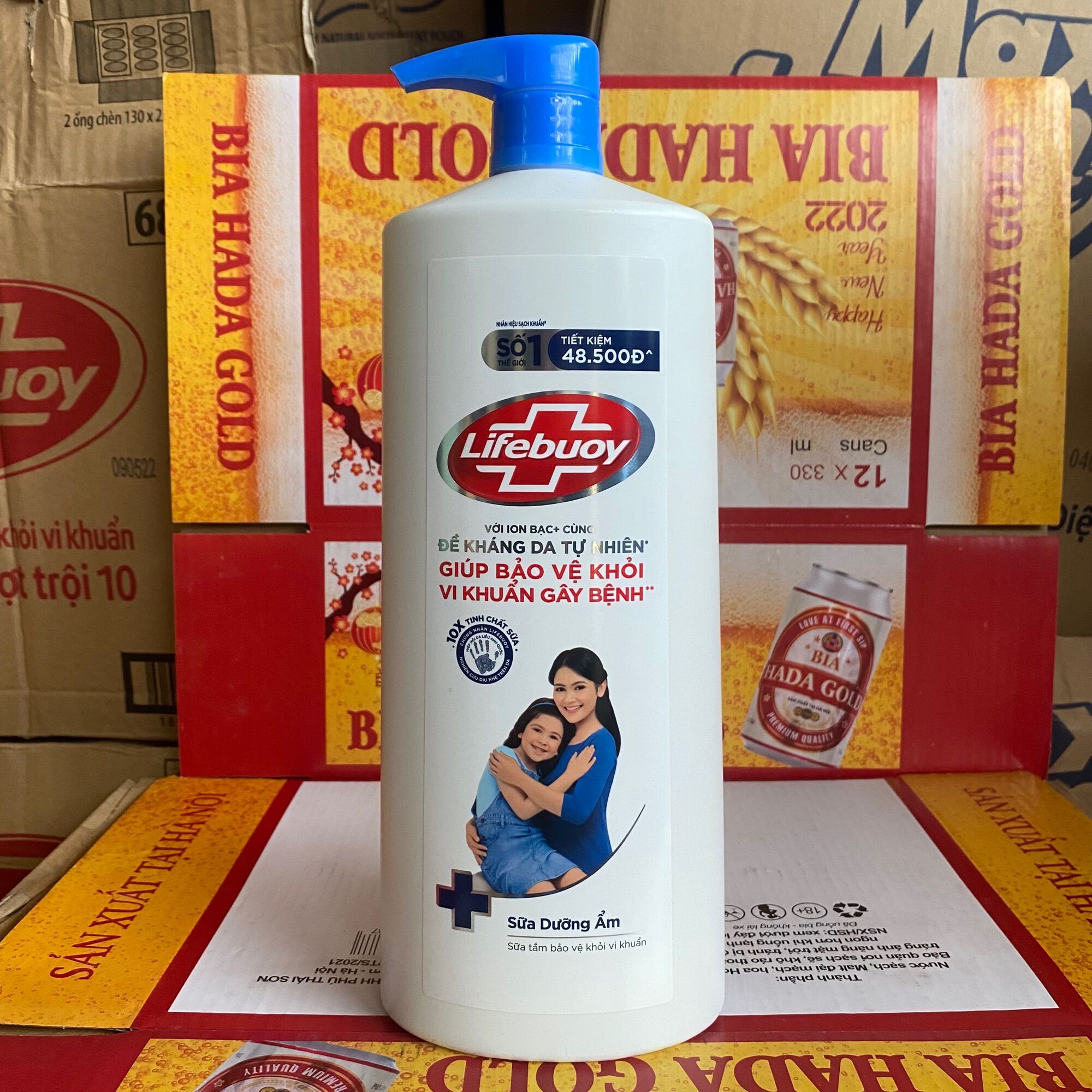 Sữa Tắm Lifebuoy Chăm Sóc Da 1kg (Mầu Xanh)