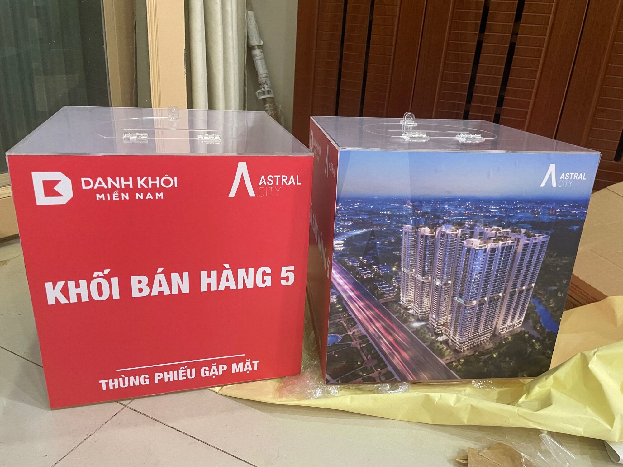 Thùng phiếu bốc thăm 30x30 cm - 3ly