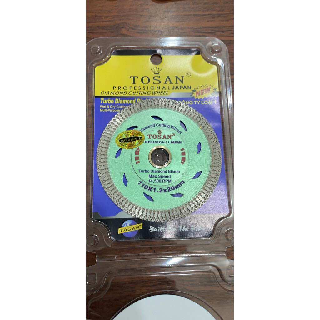 Lưỡi cắt gạch đá hoa cương, lưỡi cắt đa năng bê tông tosan 105mm