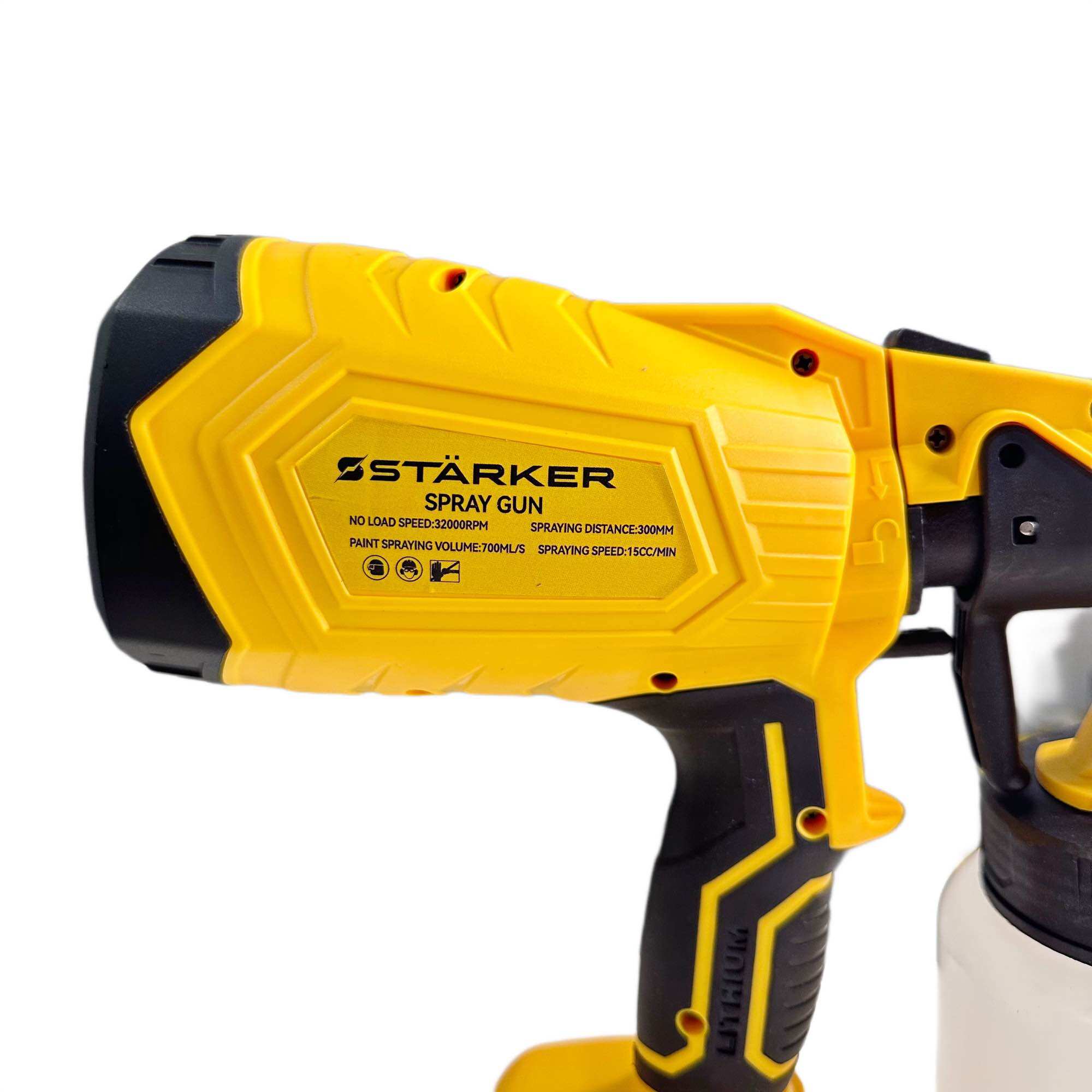 Máy Phun sơn dùng pin phổ thông Makita 4cm - Máy Phun Sơn Starker Chính Hãng - 2 chế độ phun