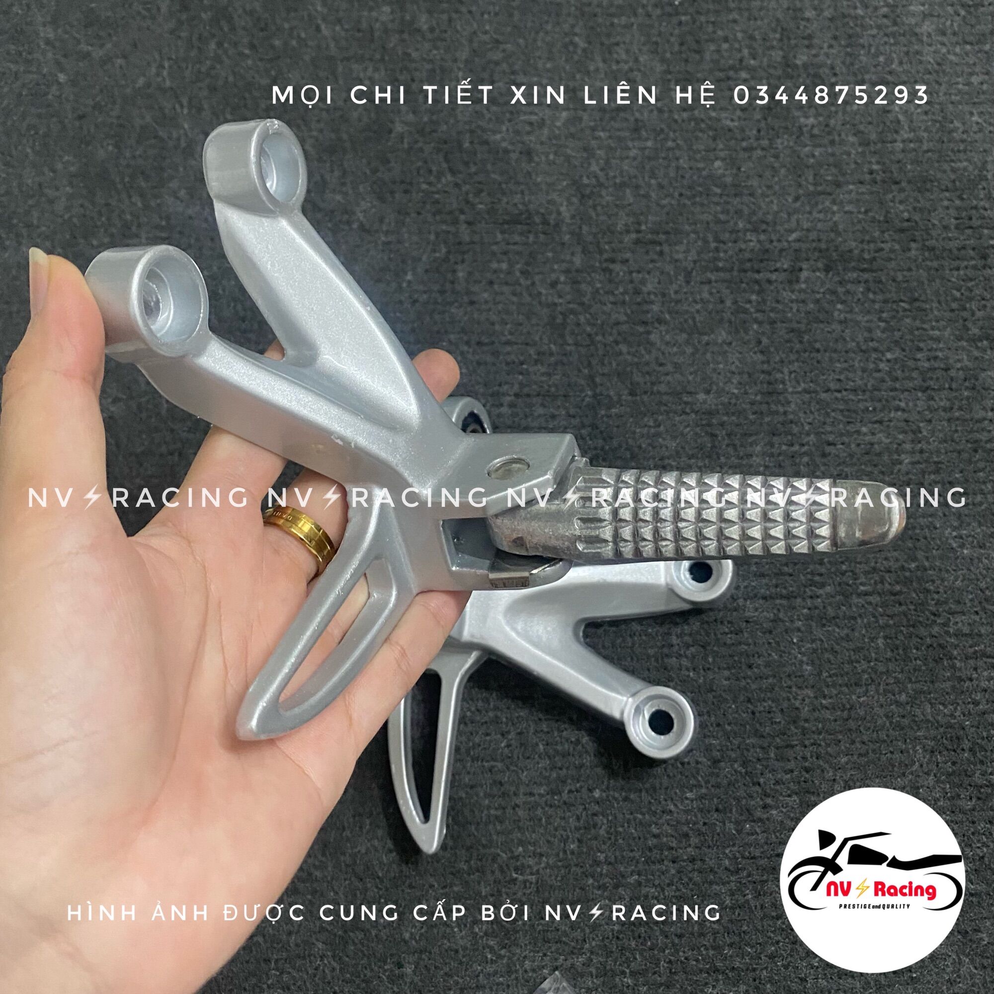 Bộ gác chân sau kiểu Raider gắn Sirius, Exciter 135, Exciter 150