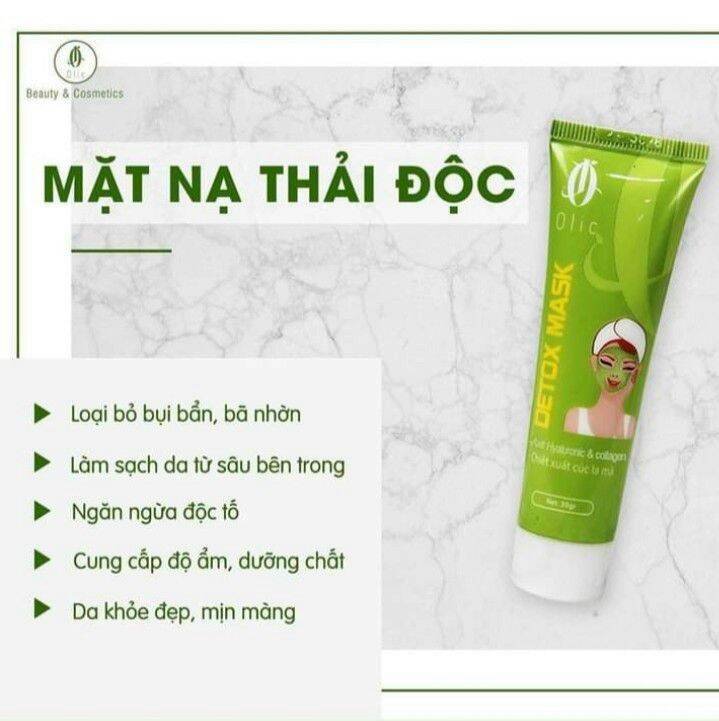 Mặt nạ thải độc da detox mask olic
