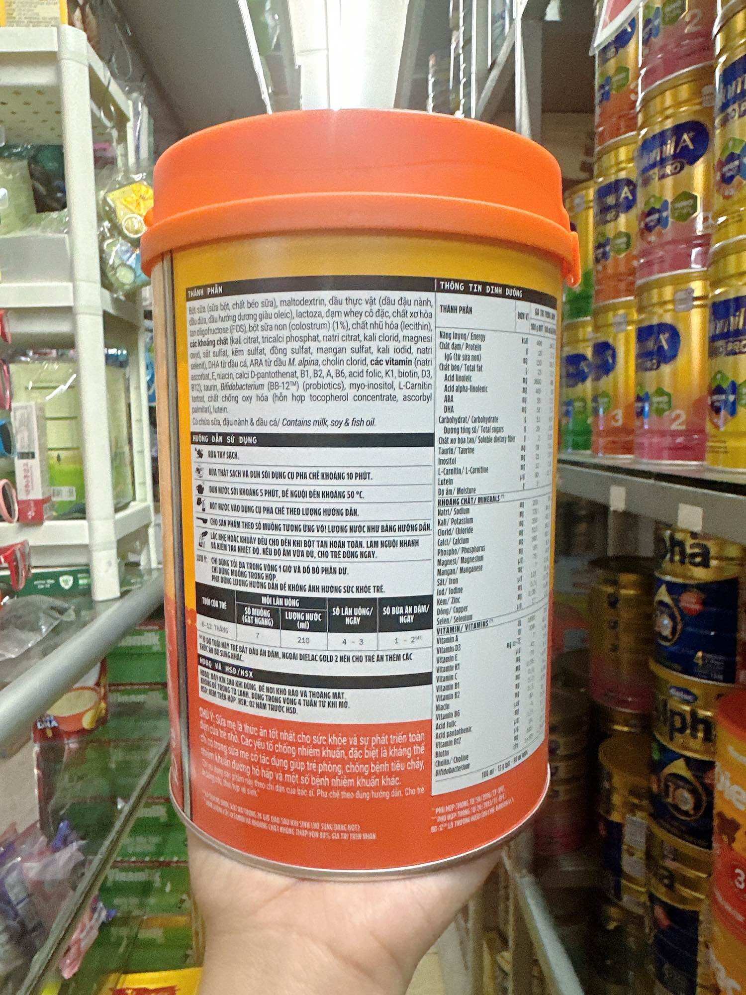 [DATE MỚI]  Sữa Dielac Alpha Gold 2 800g (trẻ từ 6-12 tháng)