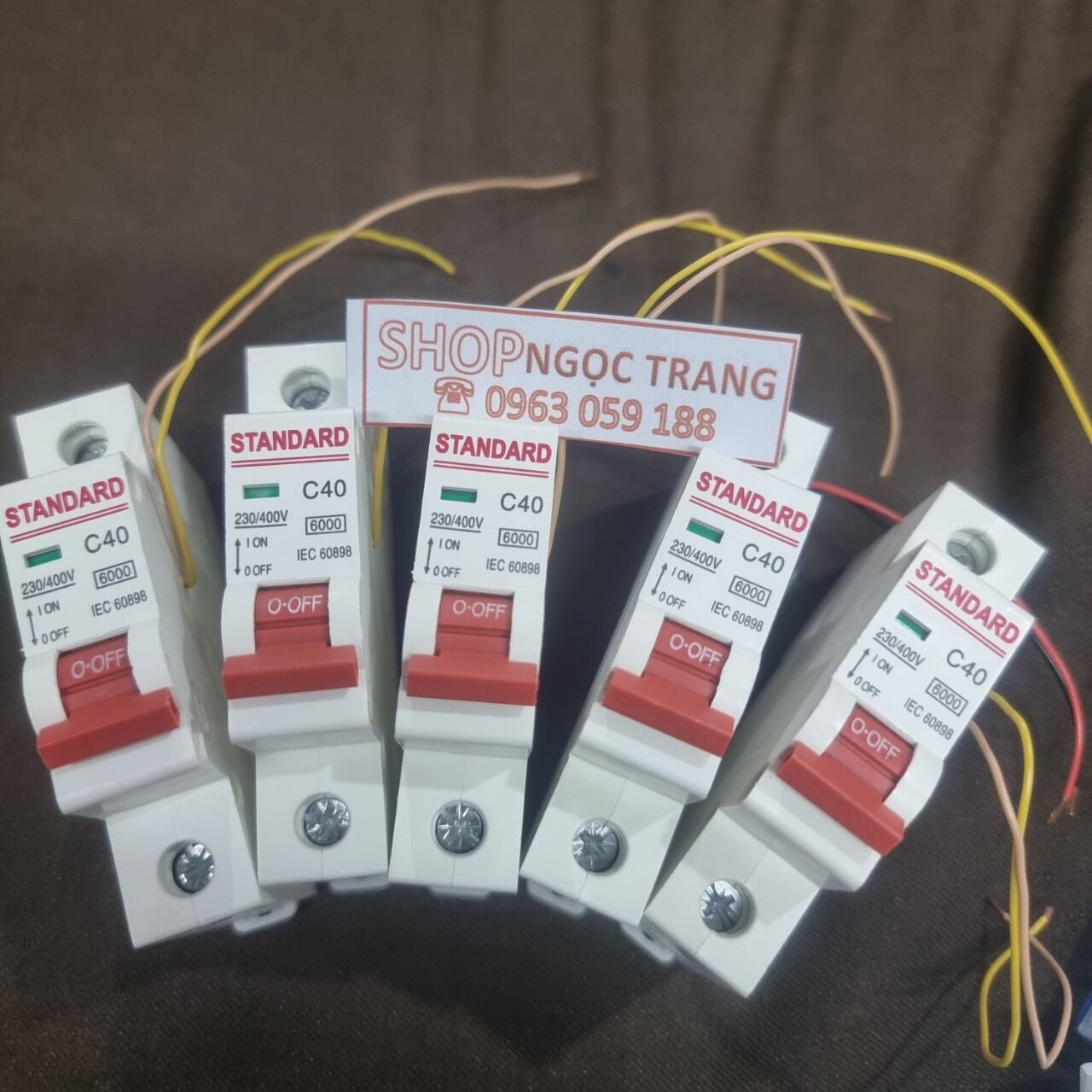 Aptomat 1Pha C50A Có Cuộn Hút Bên Trong Dùng Cho Ổn Áp Lioa Giá 1 cái