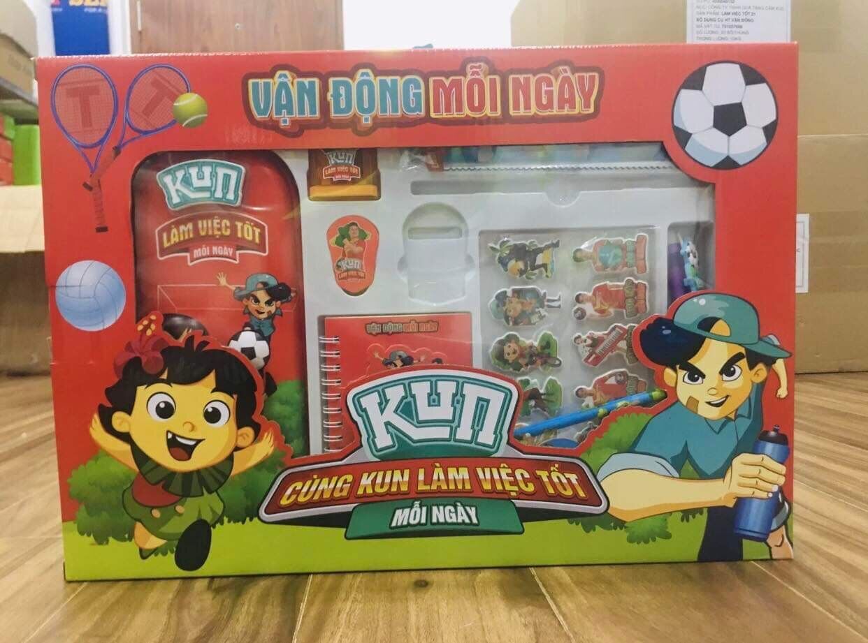 Bộ đồ dùng học tập Kun