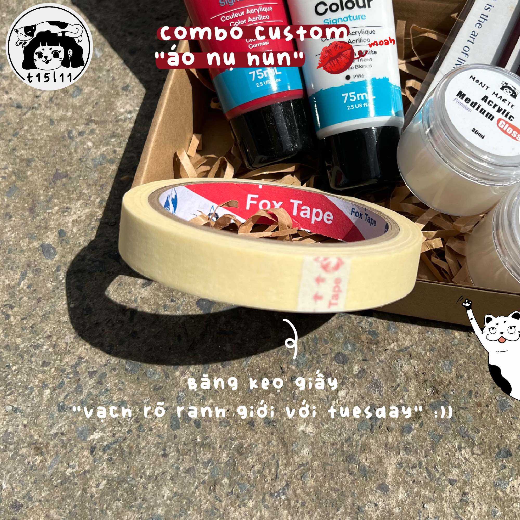 [t15l11] Combo Custom vẽ Nụ Hôn 6 món