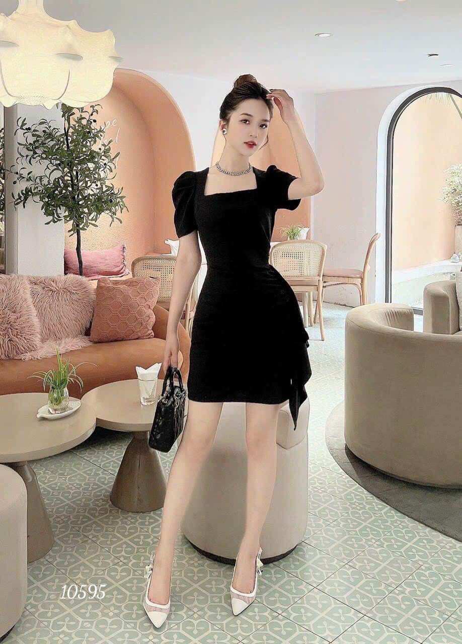 Đầm body cổ vuông siêu tôn dáng (có big size)