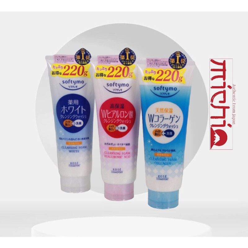 Sữa rửa mặt kose softymo 220g nhật bản