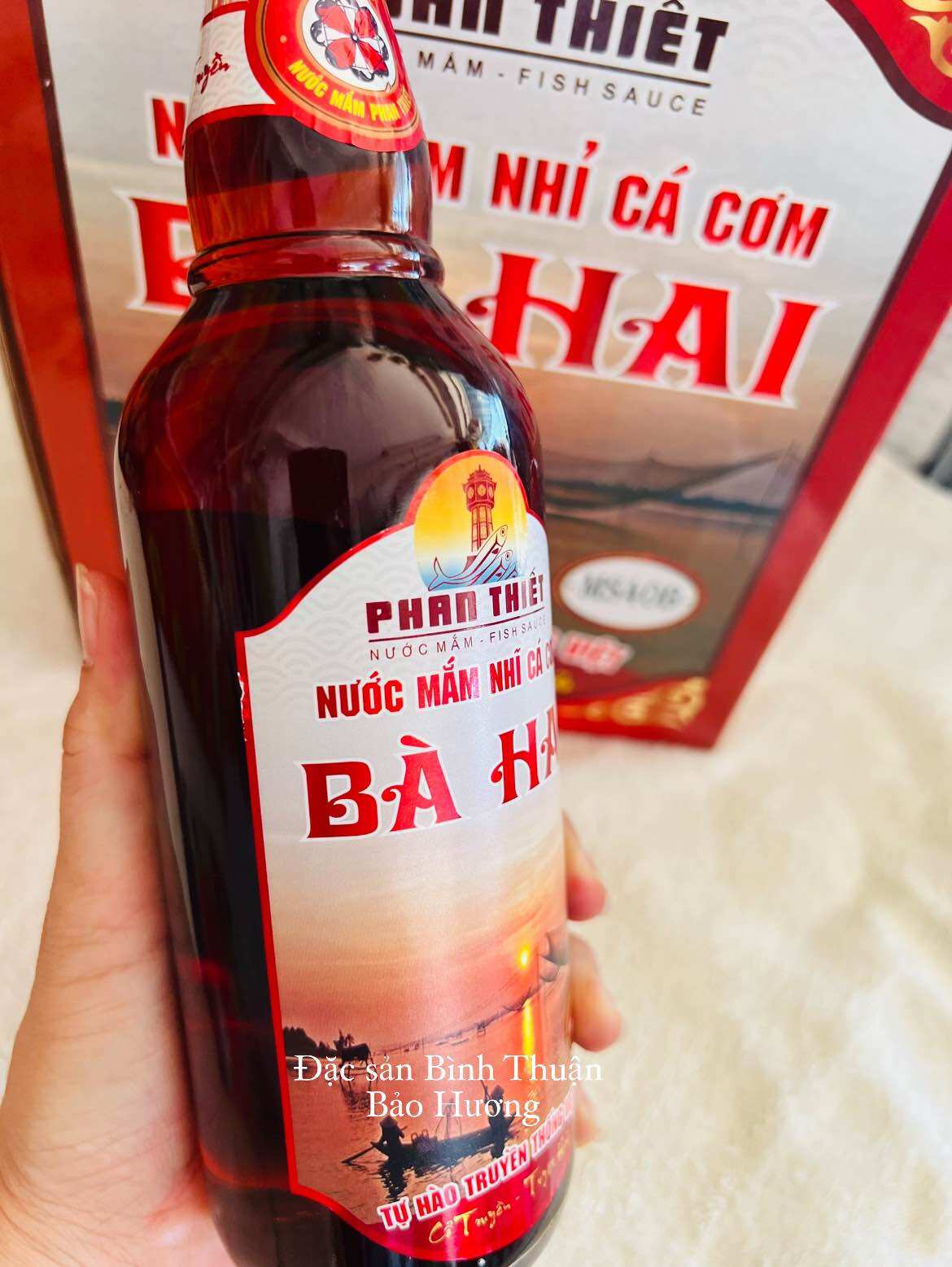 NƯỚC MẮM BÀ HAI MS40B - PHAN THIẾT, CHAI THỦY TINH ( 6 chai x 500 ml )