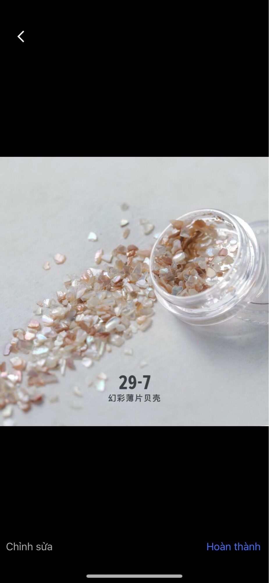 1 hộp xà cừ trang trí móng tay