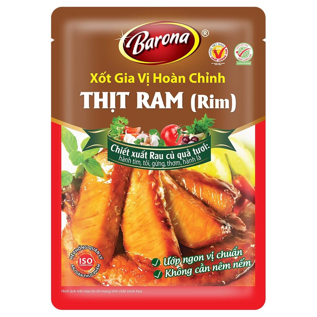 Xốt gia vị thịt ram rim Barona 80g