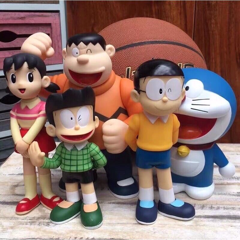 Bộ mô hình 5 nhân vật truyện tranh Doraemon