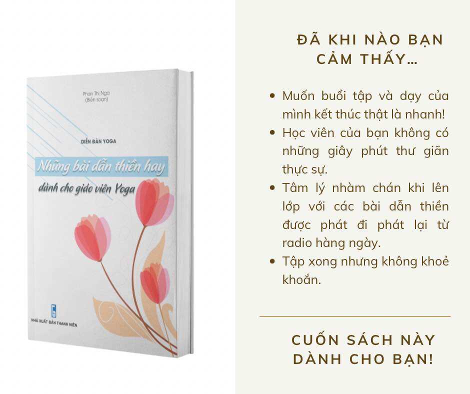 Combo sách cơ bản cho giáo viên: Giáo án giảng dạy và luyện tập yoga + Những bài dẫn thiền hay dành cho giáo viên yoga