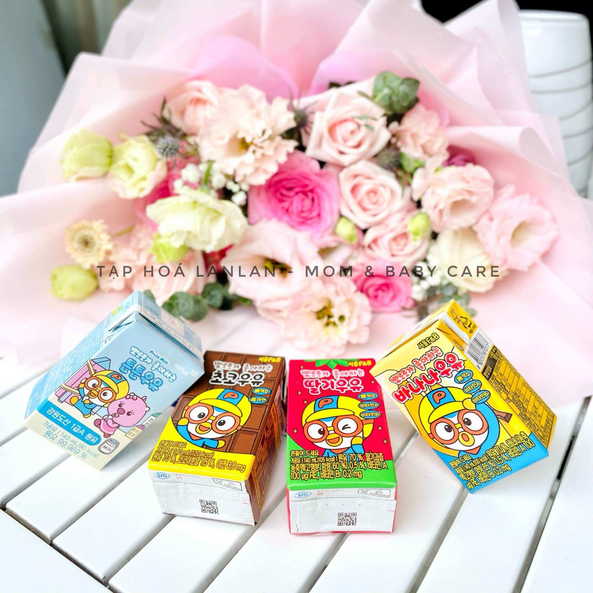 [ DATE MỚI] SỮA TƯƠI PORORO ĐỦ VỊ CHO MẸ LỰA CHỌN CHO BÉ CỦA HÀN QUỐC - 24 HỘP/ THÙNG