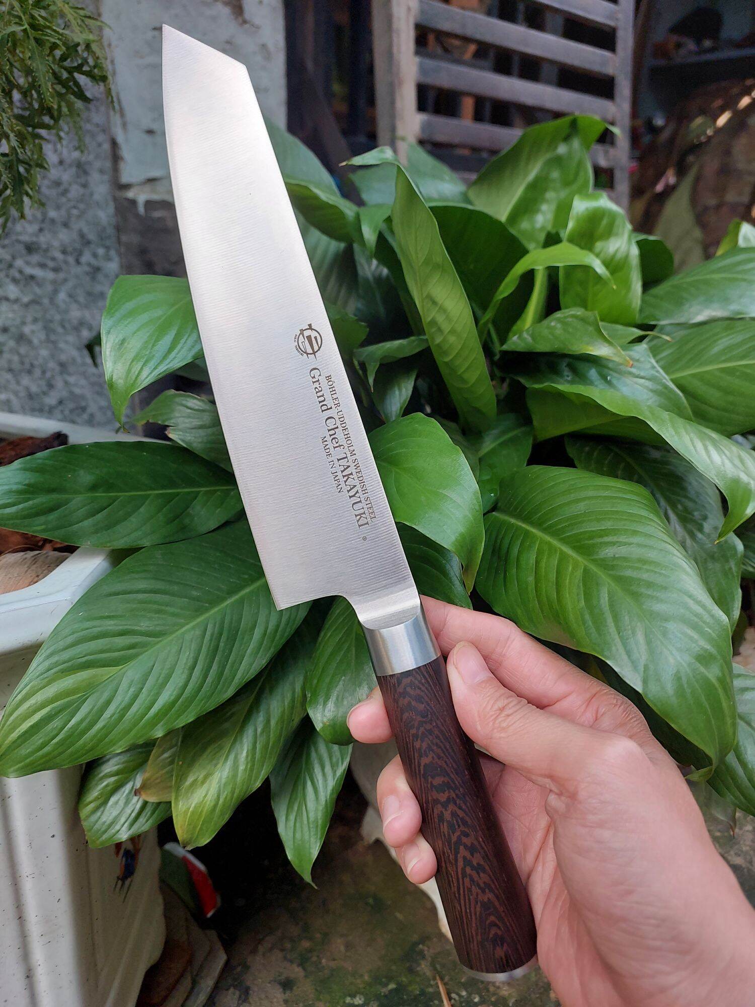 Dao Thái Mũi Vát Dài 32cm Cán Gỗ Hàng Nhật