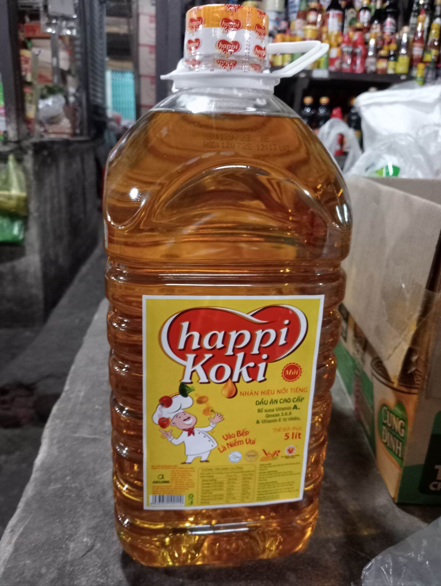 dầu ăn happy Koki 5 lít cao cấp