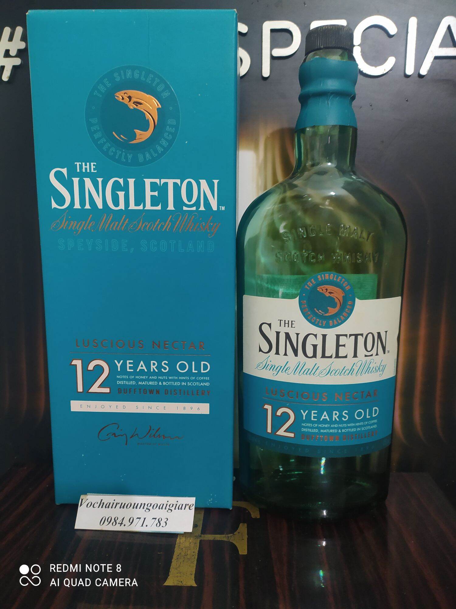 Vỏ chai singleton, thủy tinh xanh