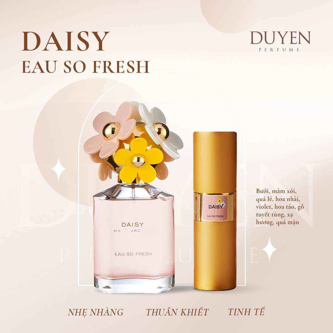Duyenperfume - nước hoa mini 20ml nữ daisy eau so fresh