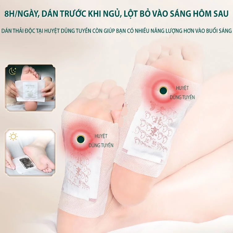 Hộp 50 Miếng Dán Thải Độc Chân Ngải Cứu Bắc Kinh