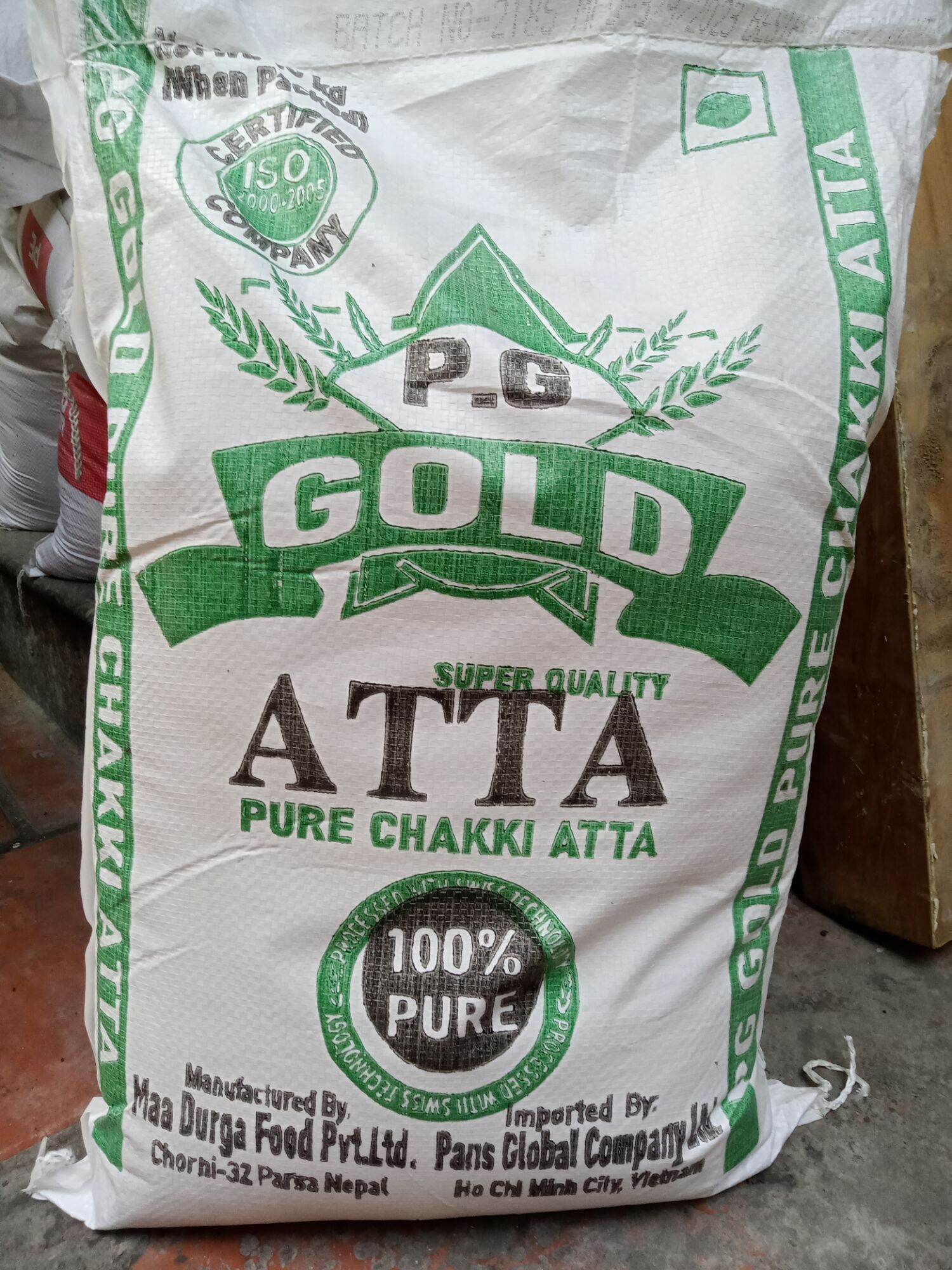 Chakki atta - bột mì nguyên cám 10kg