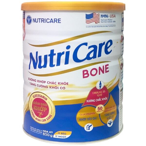 Sữa bột Nutricare Bone cho xương khớp chắc khỏe 900g