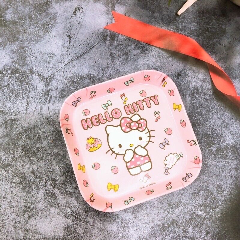 Đĩa vuông melamin HelloKitty