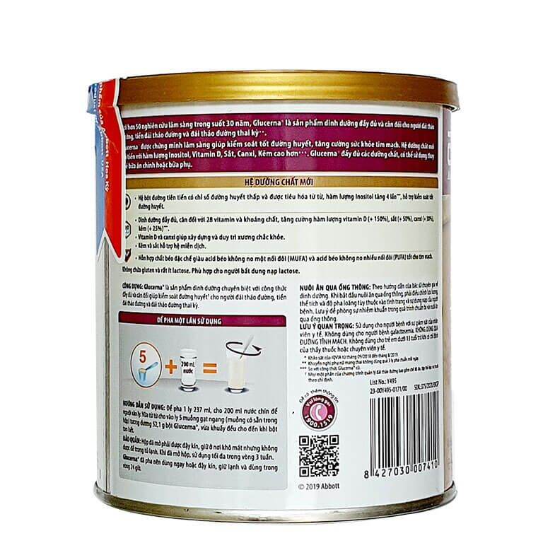[HCM]Sữa Glucerna Abbott Cho Người Tiểu Đường 400G