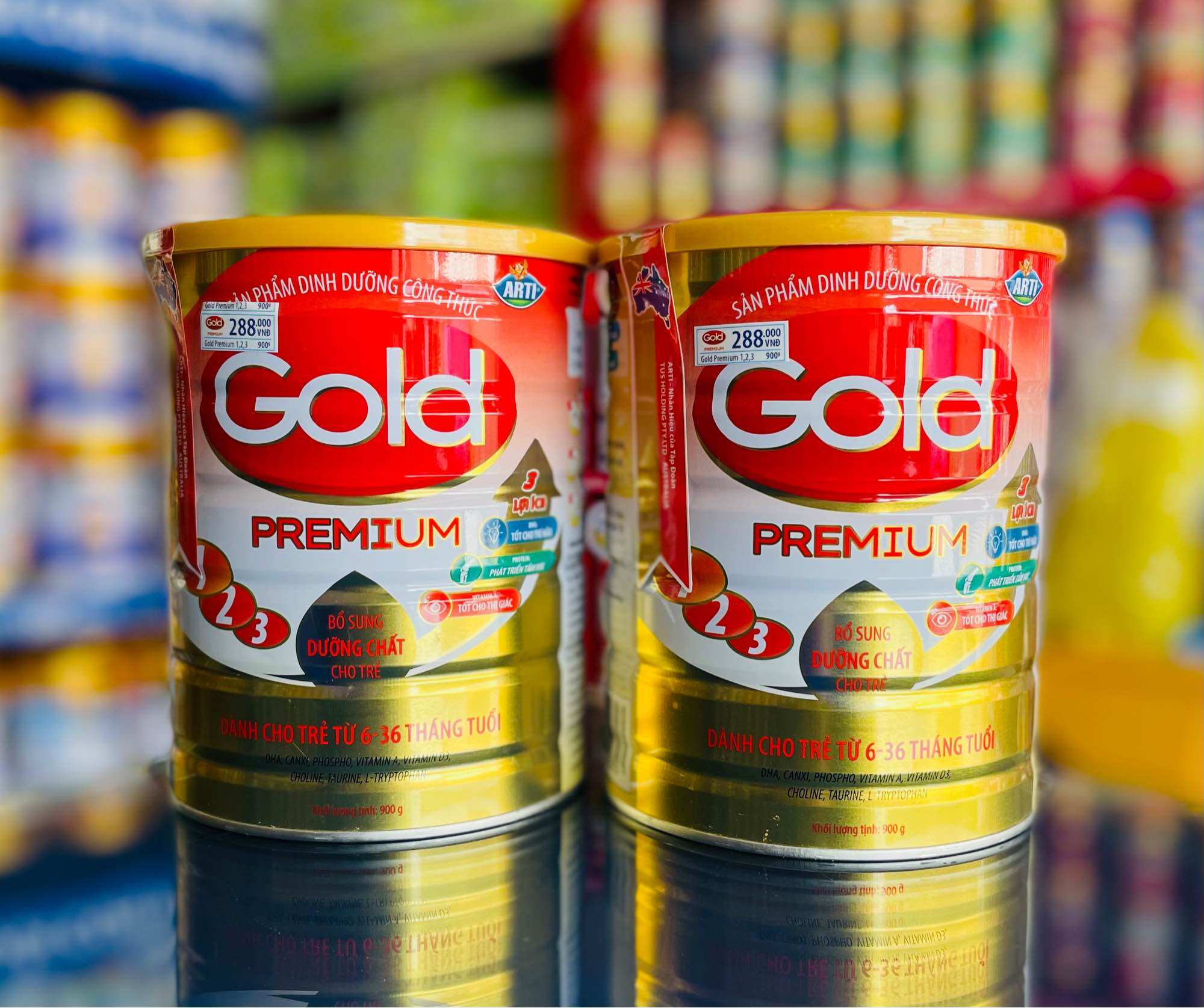 Sữa Arti Gain Hồng 6-36 Tháng (Lon 900g)