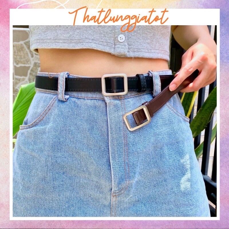 Thắt lưng - Dây lưng xinh xắn - lấy màu ngẫu nhiên Đen hoặc Nâu