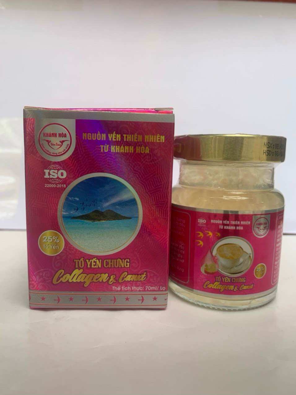 YẾN SÀO KHÁNH HOÀ Collagen Canxi (Hộp 6 lọ)