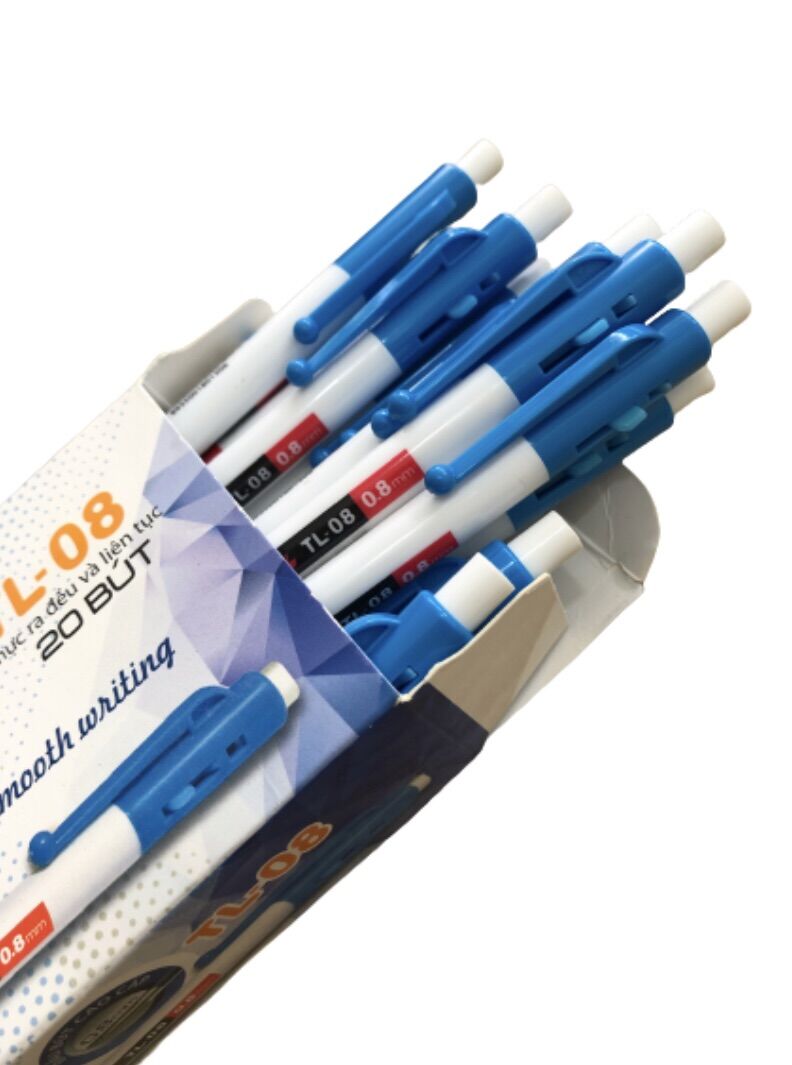 Bút Bi Thiên Long ngòi 0.8mm TL-08 ( Xanh, đỏ, đen )