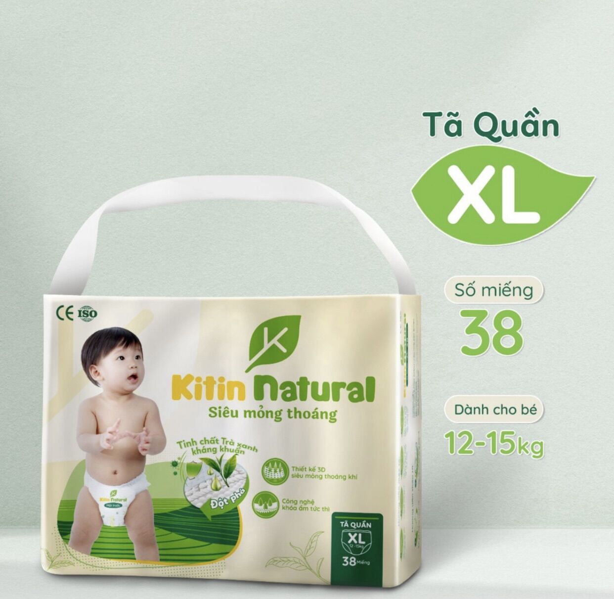 TÃ DÁN/QUẦN KITIN NATURAL (MIẾNG TUỲ SIZE)