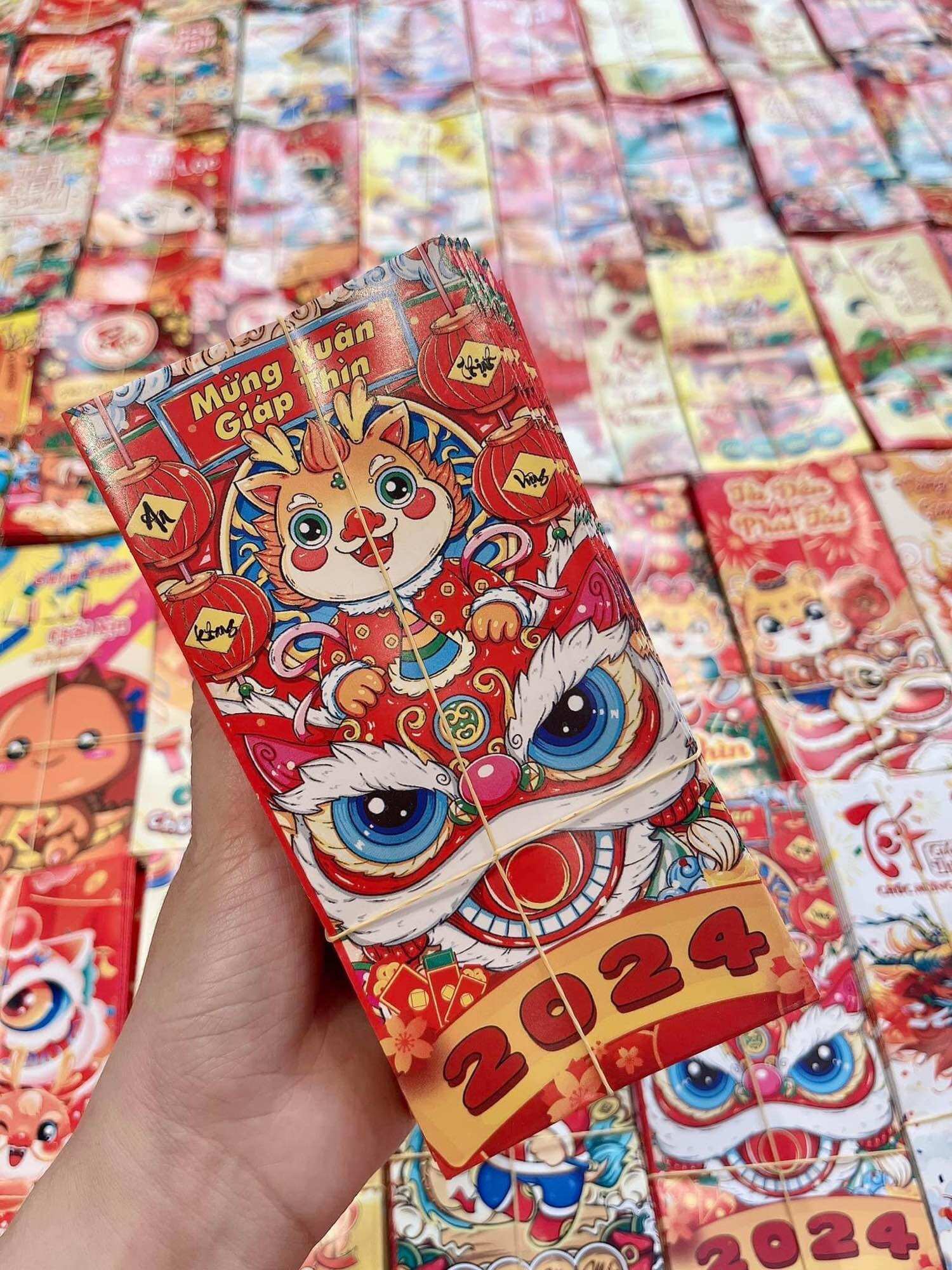 Bao lì xì tết 2024 tệp 3 chiếc