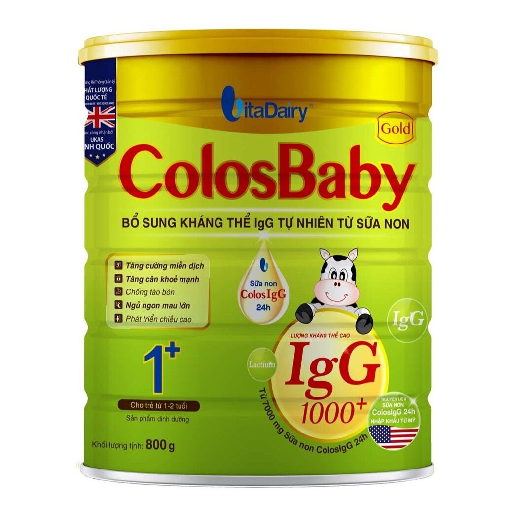 TRỢ GÍA_12 2023 Sữa bột Colosbaby Gold 1+ 800g