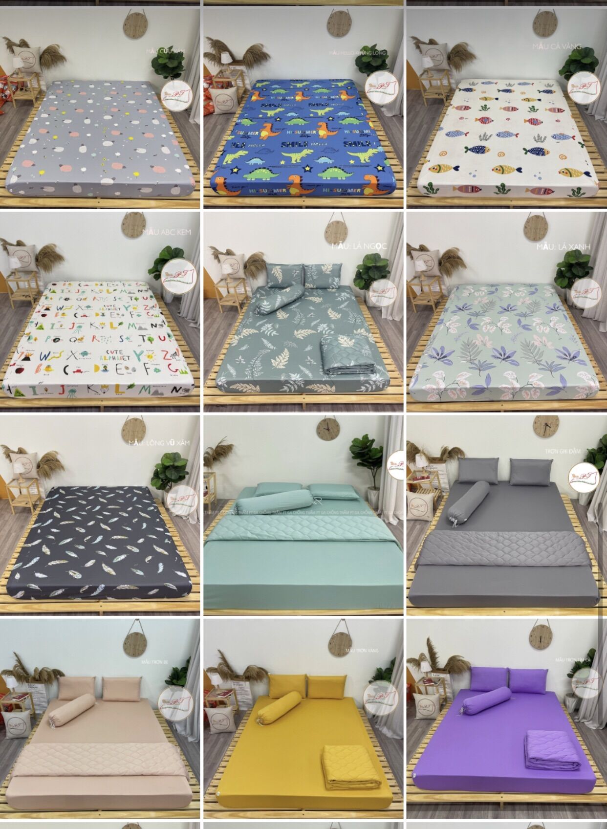 Ga chống thấm PT  thun lụa  kích thước 1m4*2m*10cm, 1m4*2m*20cm