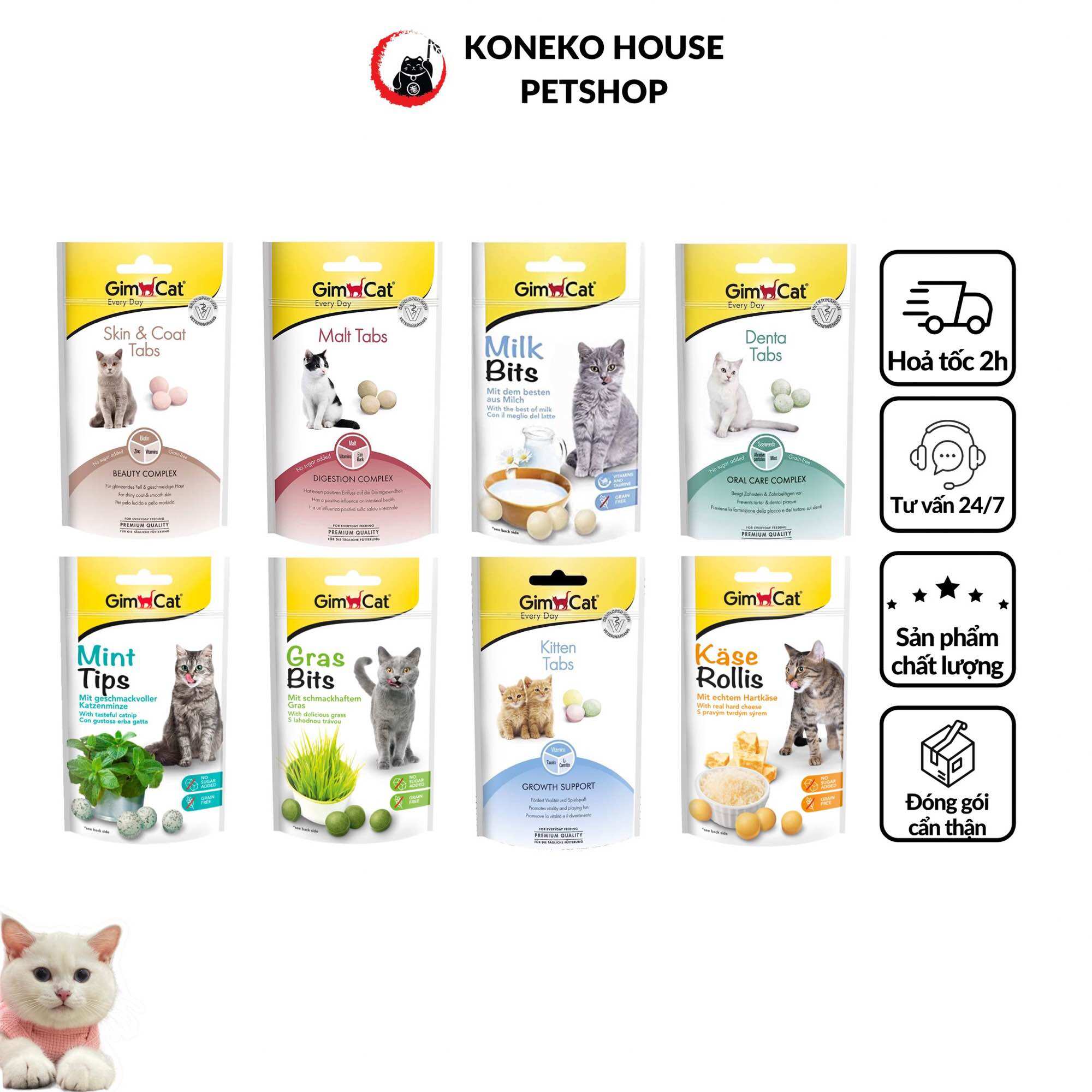 Snack GIMCAT dinh dưỡng gói hãng 40gr