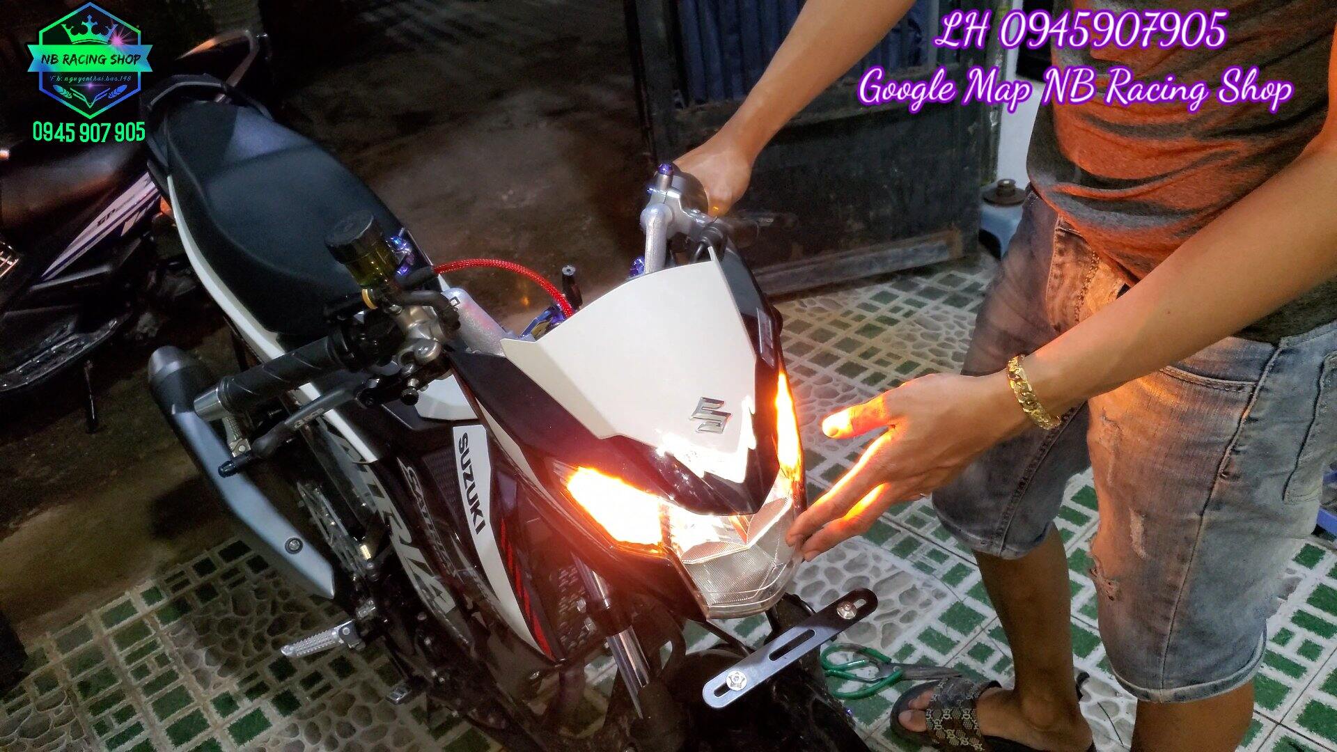 Mạch ưu tiên hazard satria raider gsx bandit nhỏ gọn không cấn đầu đèn.nb racing shop