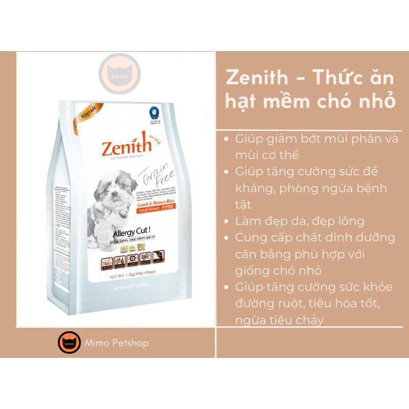 Thức ăn hạt mềm Zenith cho chó nhỏ