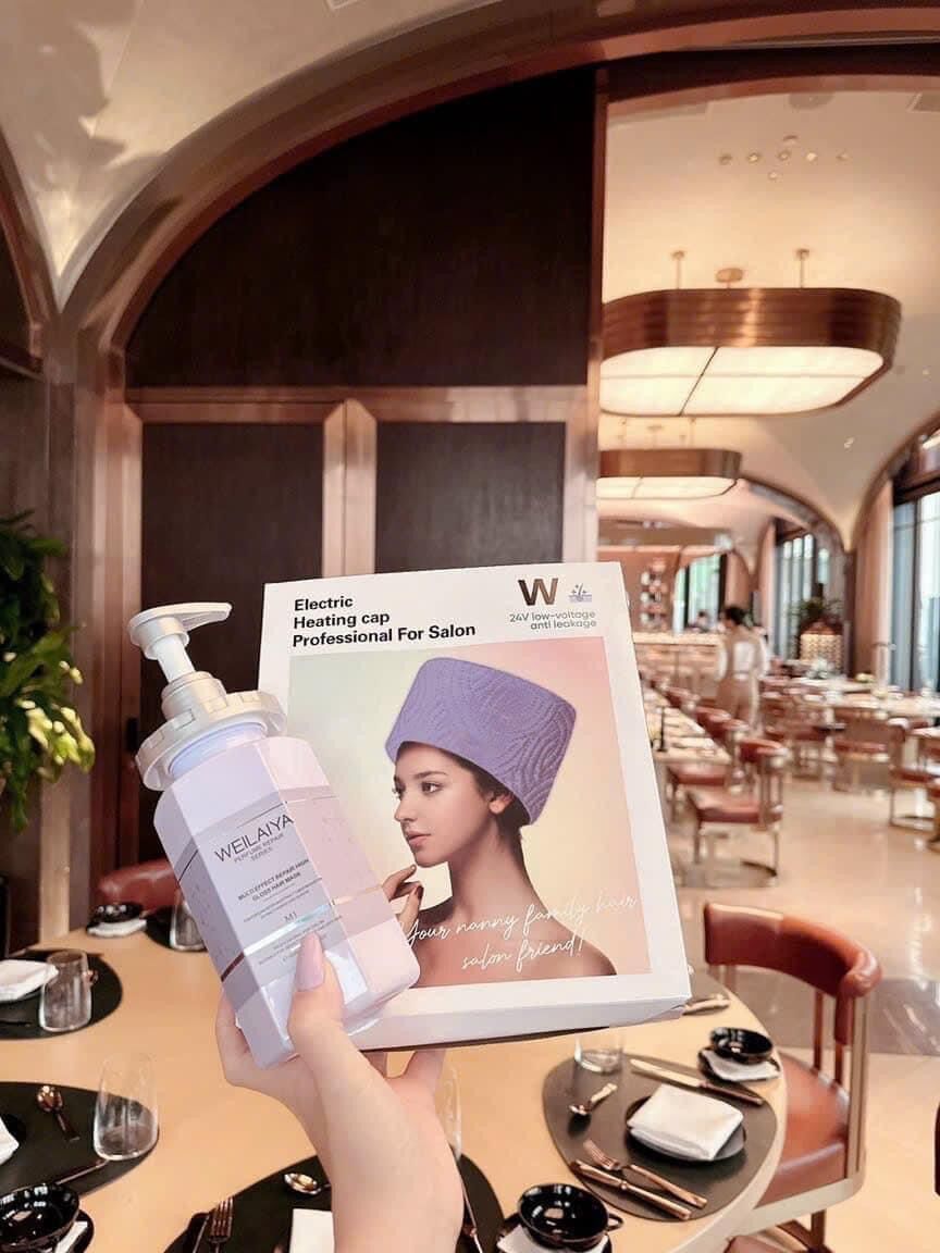 Hấp Tóc Weilaiya 450ml Tặng Kèm Mũ Hấp Chuẩn Salon