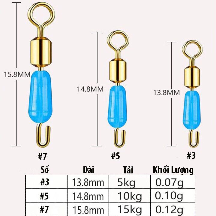 Khoá link số 9 mani câu đài size S,M,L
