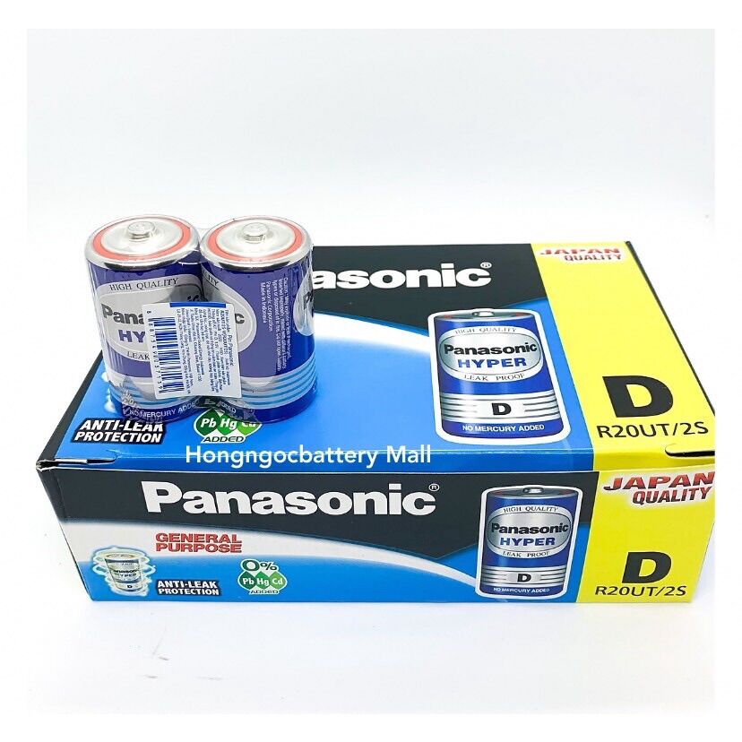 Pin đại Panasonic 1,5V hộp 12 đôi, pin đại panasonic cho bếp gas đèn pin