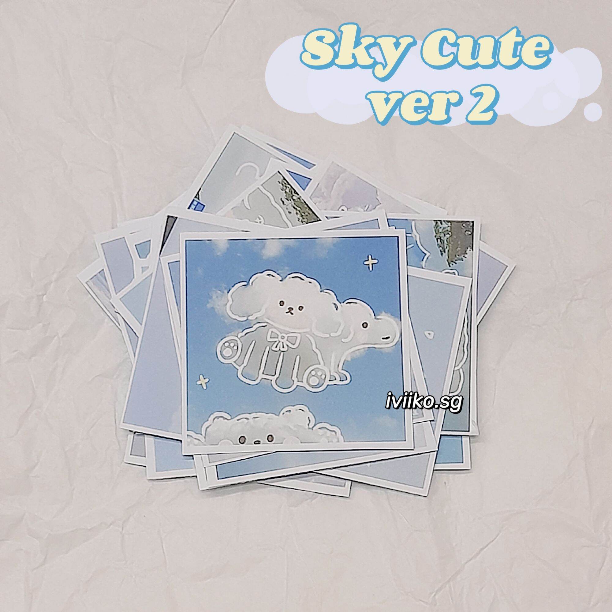 Set 24 sticker Sky Cute ver 2 (5x5cm) | IVI IKO