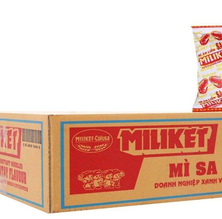 Mì sa tế Miliket thùng 30 gói