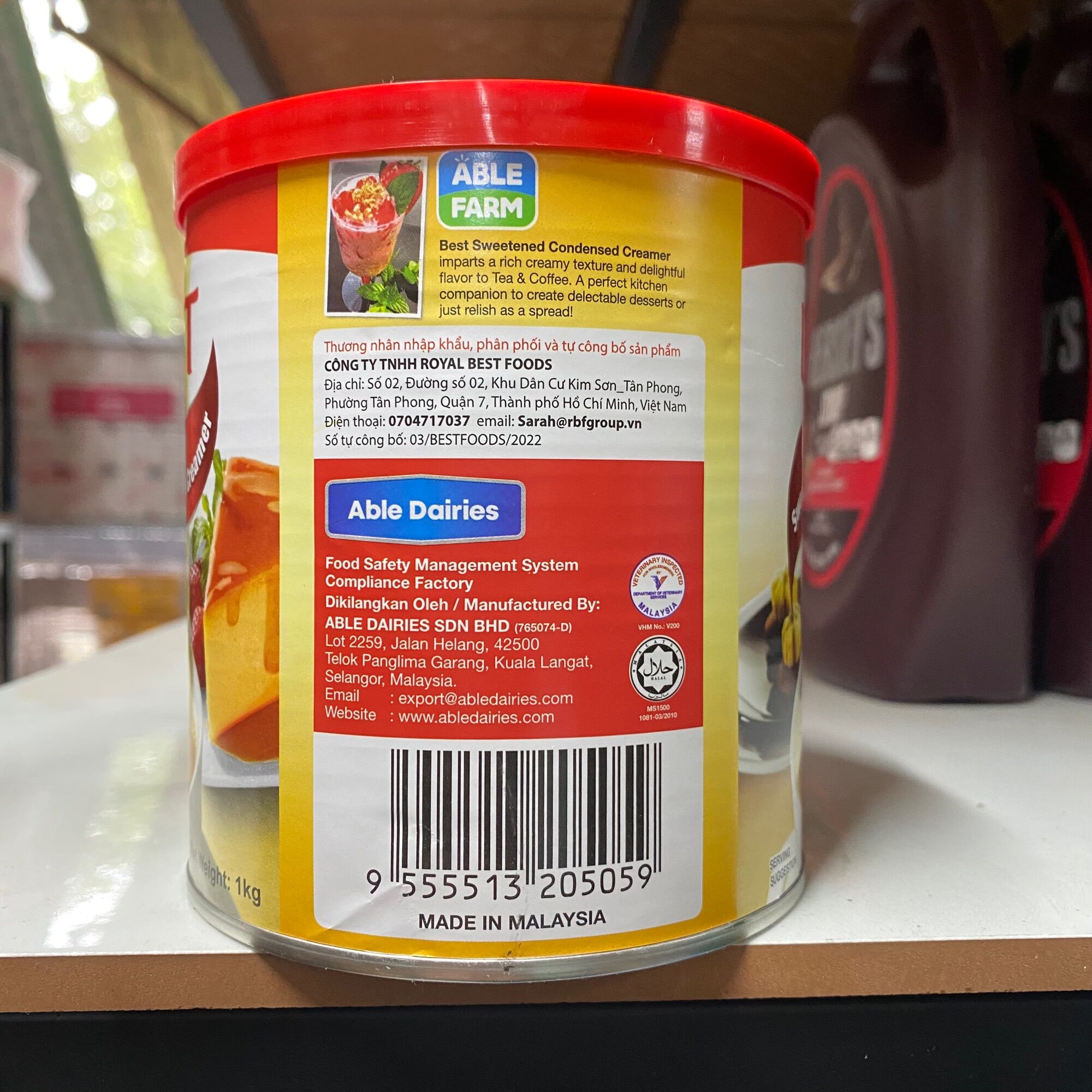 Sữa Đặc Có Đường BEST Able Farm 1Kg