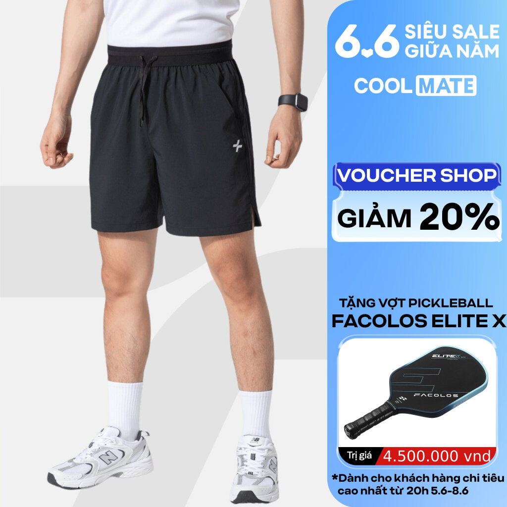 Quần shorts thể thao nam 6 inch đai siêu co giãn, thấm hút, thoáng khí, nhanh khô - Coolmate