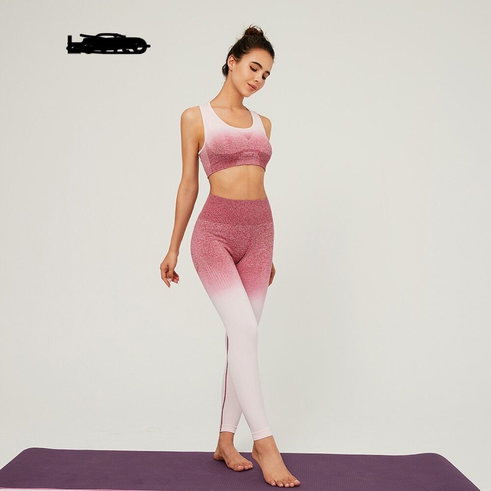 Set gym ombre hồng