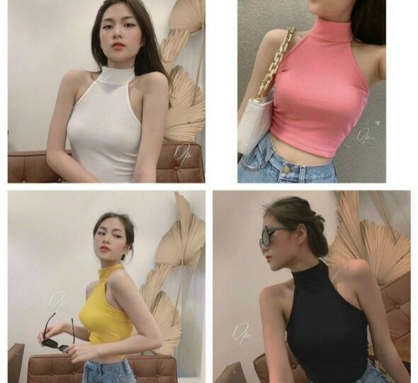 ÁO THUN YẾM CỔ CAO CÀI NÚT SAU FORM 45KG(V2)