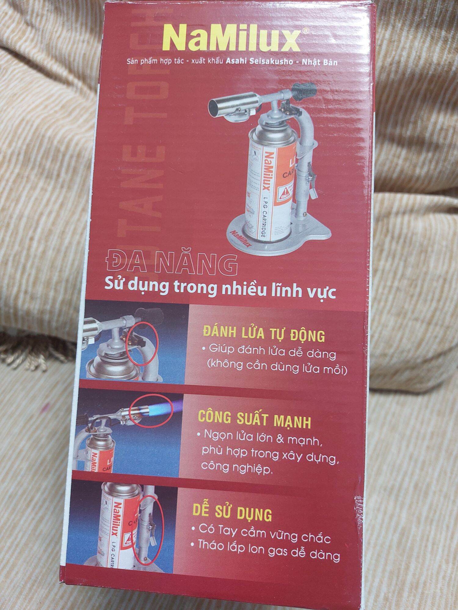 Đèn khò gas có đế namilux