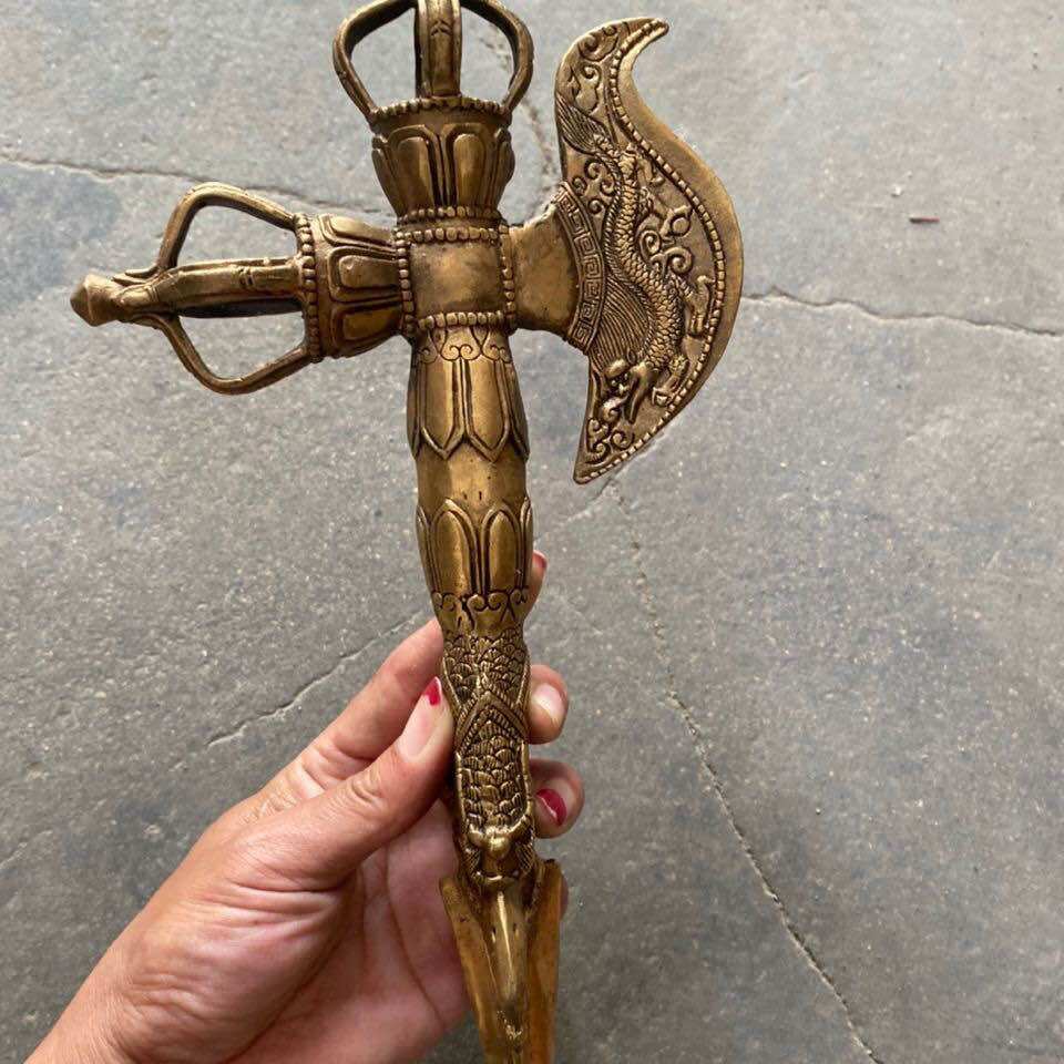 Kim cang phổ ba bằng đồng dài 32cm