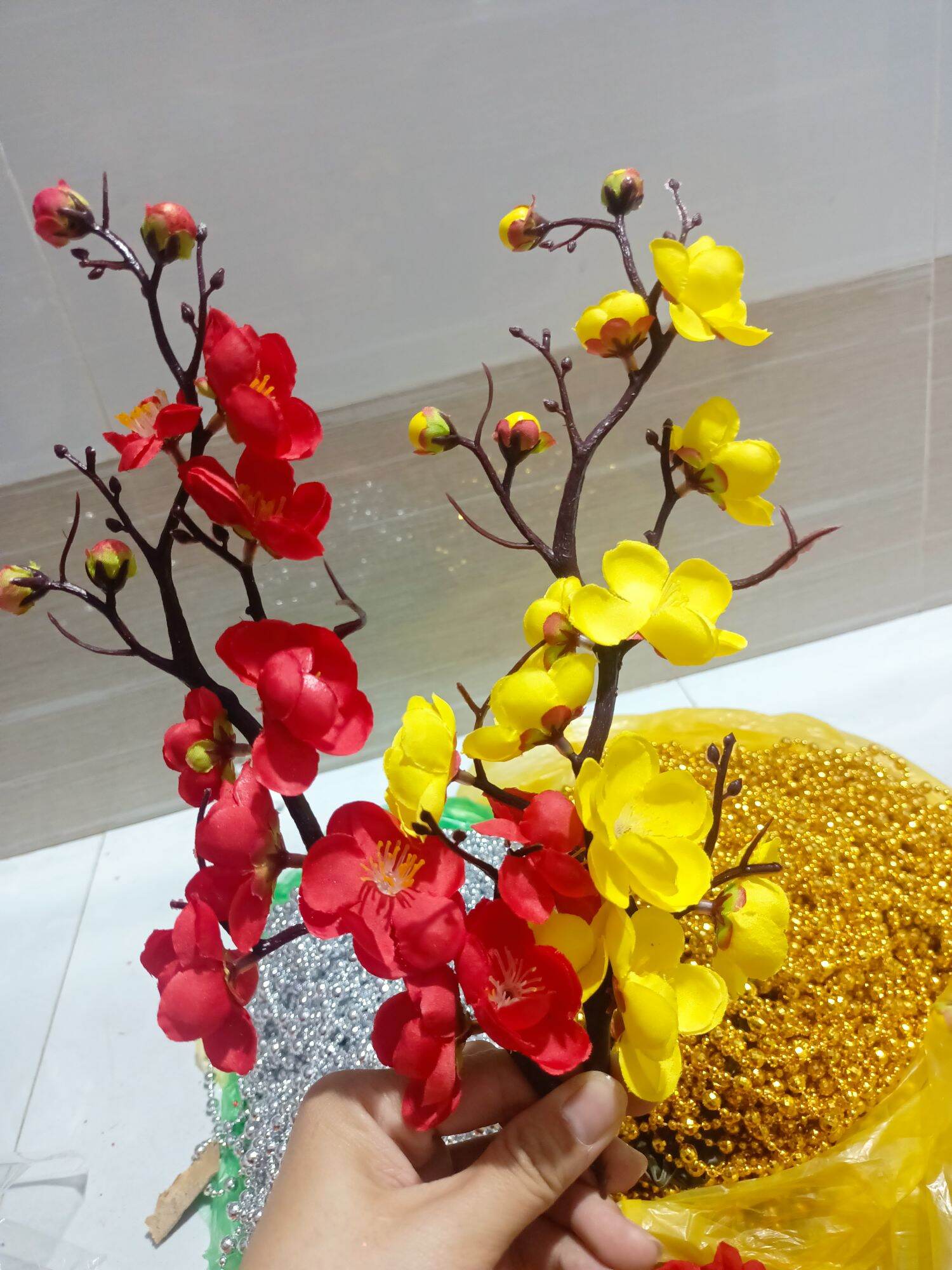 Cành Đào Cổ Trang Trí